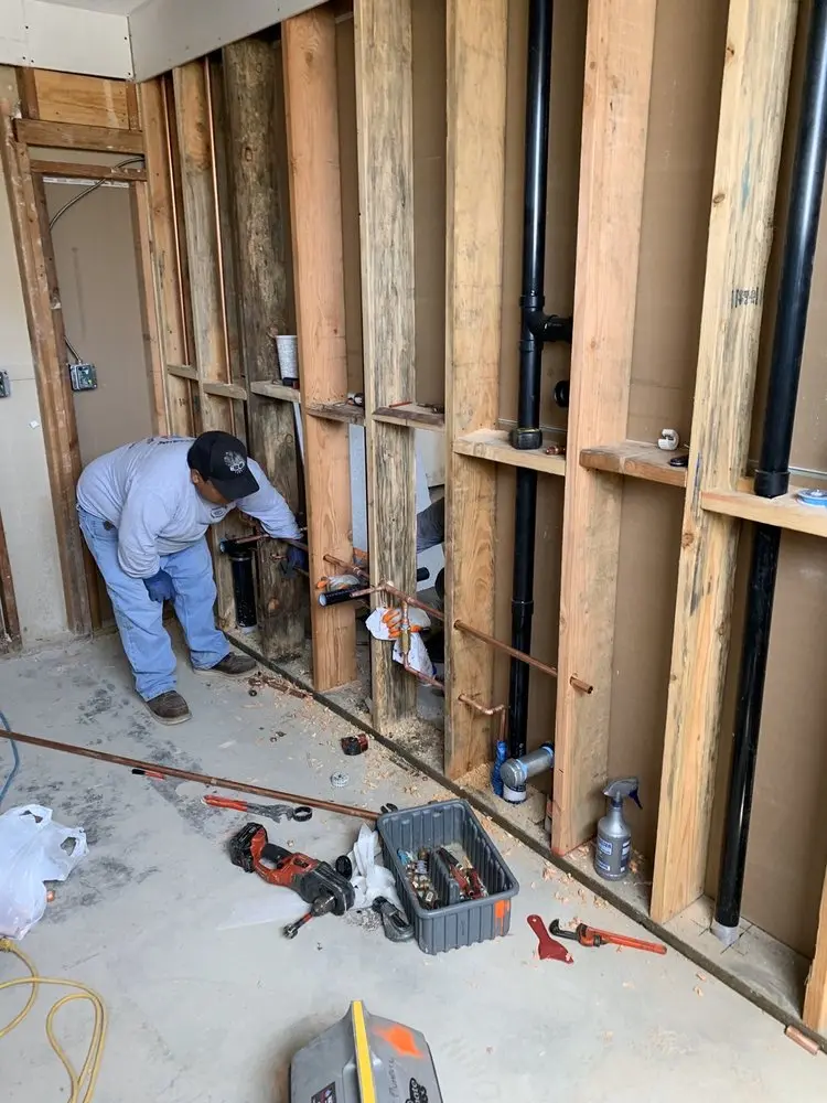 Commercial rough-in plumbing for Water Heater Replacement in Owens Park